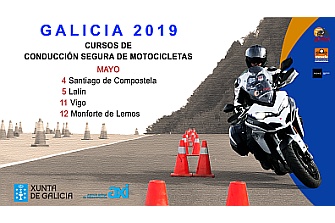 Cursos de Conducción Segura de Motocicletas Galicia 2019