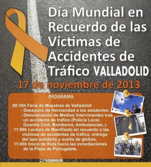 Día Mundial recuerdo Víctimas Tráfico - Valladolid