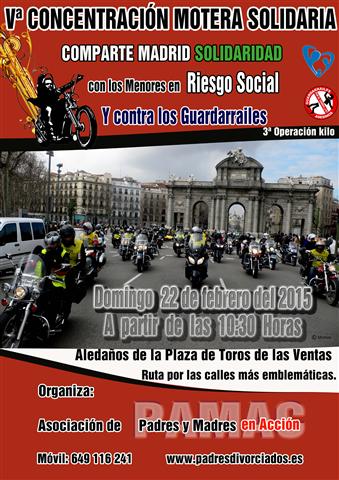 Vª Concentración Motera Solidaria: Comparte Madrid