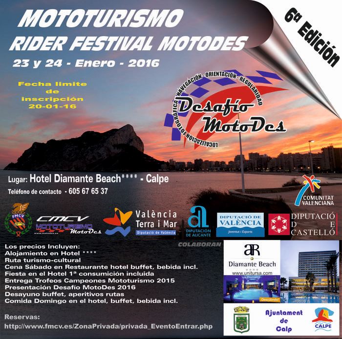 Mototurismo Rider Festival Motodes 2016