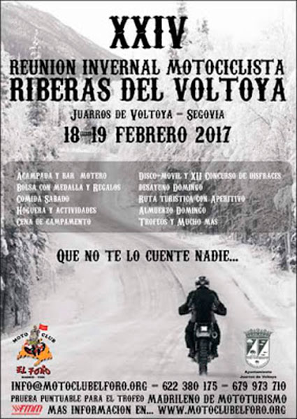 XXIV Reunión Invernal Motociclista Riberas del Voltoya 2017