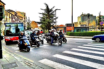 Suprimen un aparcamiento ilegal de motos en Valladolid
