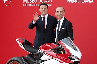 El Primer Ministro italiano inaugura el nuevo Museo Ducati