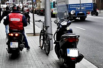 Las motos suponen el 1,2% de los desplazamientos en Gijón