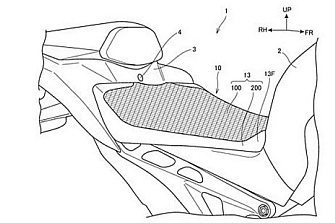 Honda patenta un nuevo asiento para motos que expulsa el agua