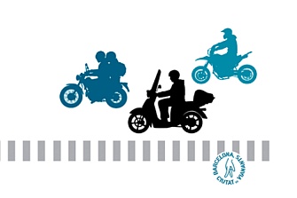 Las motos representan la tercera parte de los accidentes de tráfico en Barcelona