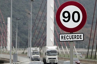 El 2 de enero baja la velocidad de las vías convencionales de 100 km/h a 90 km/h