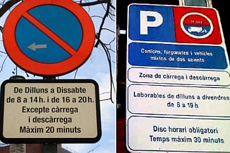 Las señales de tráfico no tendrán que rotularse en dos idiomas