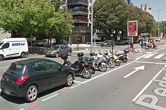Las motos son la cuarta parte del parque móvil de Donostia