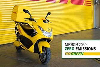DHL alcanza los 10.000 scooter eléctricos de reparto