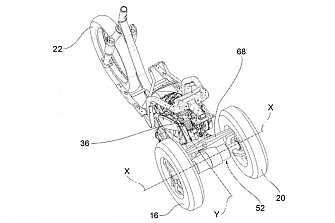 Patentes: Piaggio desarrolla un nuevo tres ruedas