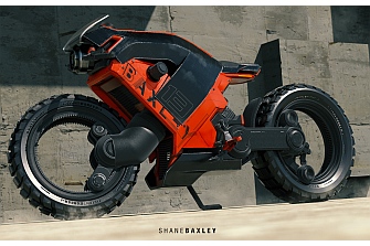 Baxley Moto experimenta con las ruedas sin cubo