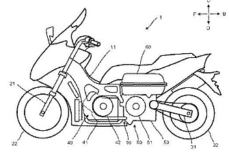 Yamaha y sus patentes de motos híbridas