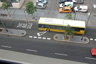 El carril bus de Las Palmas se abre a las motos
