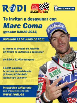 Ven a desayunar con Marc Coma (tricampeón del Dakar)