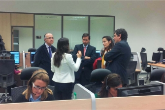 El subsecretario del Ministerio del Interior, Luis Aguilera, visita el Centro Estatal de Tratamiento de Denuncias Automatizadas