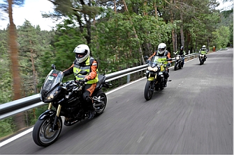 La Carretera MA-5400 se cierra al tráfico para Cursos de Conducción de Motocicletas