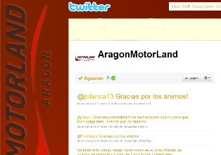 El GP de Motorland se podrá seguir por Twitter