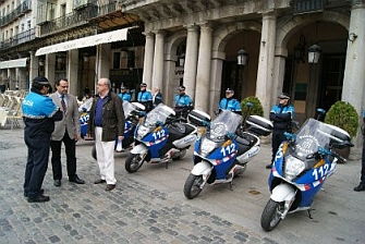 La Policía Local de Segovia estrena ocho motos eléctricas