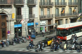 Los accidentes de tráfico en Barcelona crecen un 5% en 2012